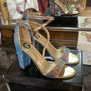 G by Guess Women's Glitter Heels - Multicolor